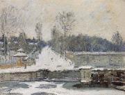 Alfred Sisley, The Watering Place at Marly le Roi